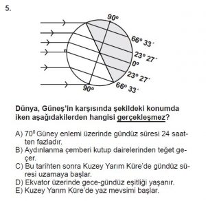 9. Sınıf Coğrafya Test 8 Soru-5