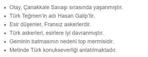 Hatırlı Misafir 6. Etkinlik Cevabı