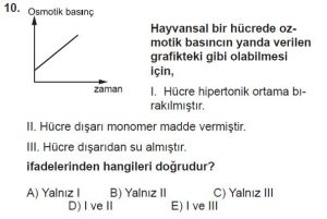 Mezun Biyoloji A Test 12 Soru-10