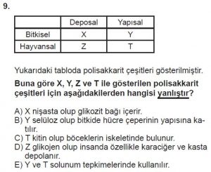 Mezun Biyoloji A Test 4 Soru-9
