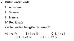 Mezun Biyoloji A Test 7 Soru-7