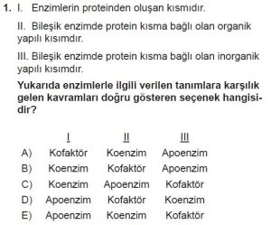 Mezun Biyoloji A Test 8 Soru-1