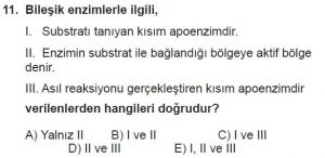 Mezun Biyoloji A Test 8 Soru-11