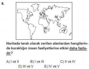 Mezun Coğrafya Test 1 Soru-6