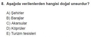 Mezun Coğrafya Test 1 Soru-8