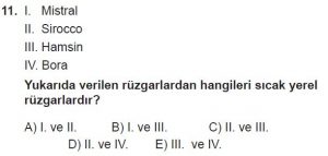 Mezun Coğrafya Test 10 Soru-11