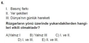Mezun Coğrafya Test 10 Soru-6