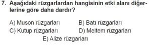 Mezun Coğrafya Test 10 Soru-7