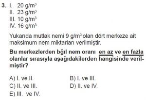Mezun Coğrafya Test 11 Soru-3