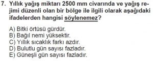 Mezun Coğrafya Test 11 Soru-7