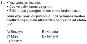 Mezun Coğrafya Test 12 Soru-11