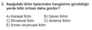 Mezun Coğrafya Test 12 Soru-2