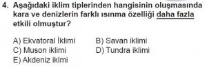 Mezun Coğrafya Test 12 Soru-4