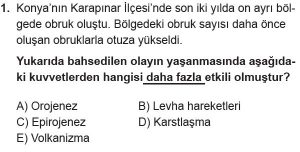 Mezun Coğrafya Test 16 Soru-1