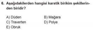 Mezun Coğrafya Test 16 Soru-6