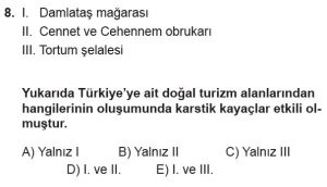 Mezun Coğrafya Test 16 Soru-8