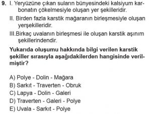 Mezun Coğrafya Test 16 Soru-9