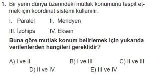 Mezun Coğrafya Test 2 Soru-1