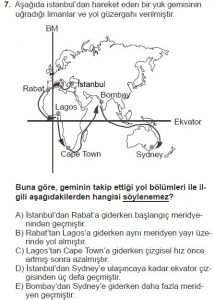 Mezun Coğrafya Test 2 Soru-7