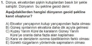 Mezun Coğrafya Test 4 Soru-1