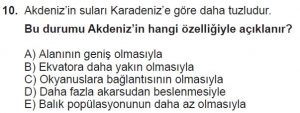 Mezun Coğrafya Test 4 Soru-10