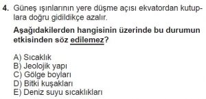 Mezun Coğrafya Test 4 Soru-4