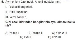 Mezun Coğrafya Test 4 Soru-5