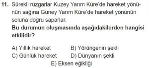 Mezun Coğrafya Test 5 Soru-11