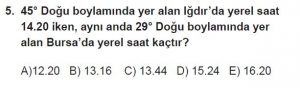Mezun Coğrafya Test 5 Soru-5
