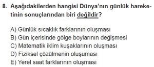 Mezun Coğrafya Test 5 Soru-8