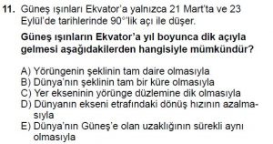 Mezun Coğrafya Test 6 Soru-11