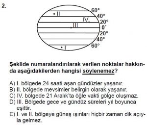 Mezun Coğrafya Test 6 Soru-2