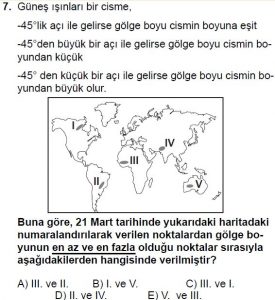 Mezun Coğrafya Test 6 Soru-7