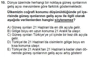 Mezun Coğrafya Test 7 Soru-10