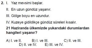 Mezun Coğrafya Test 7 Soru-2