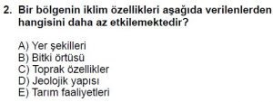 Mezun Coğrafya Test 8 Soru-2
