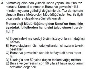 Mezun Coğrafya Test 8 Soru-3