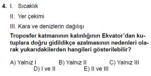Mezun Coğrafya Test 8 Soru-4