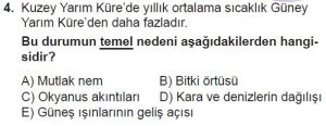 Mezun Coğrafya Test 9 Soru-4