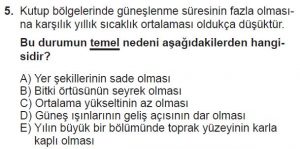 Mezun Coğrafya Test 9 Soru-5