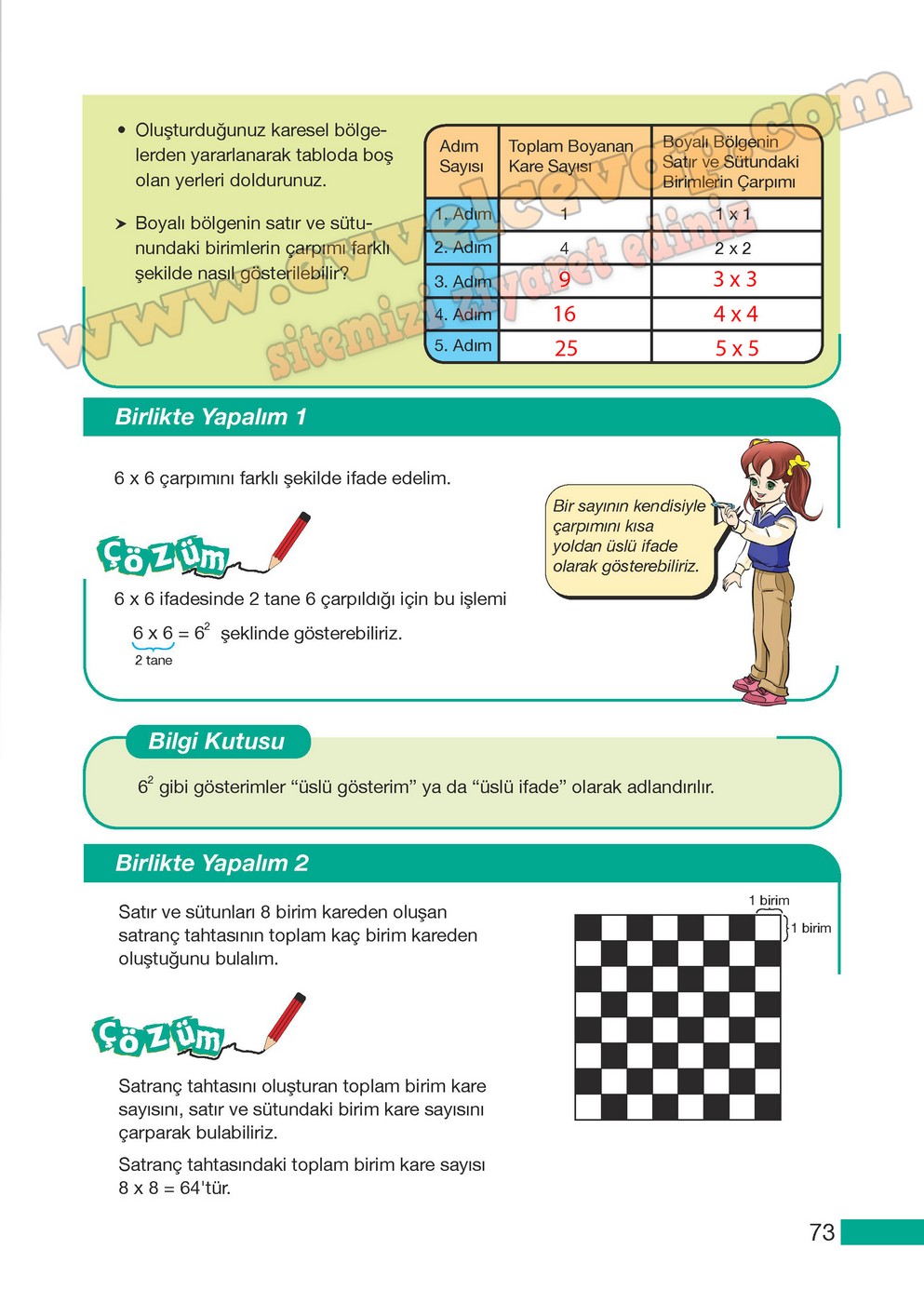 5 sınıf matematik ders kitabı sayfa 73 cevapları