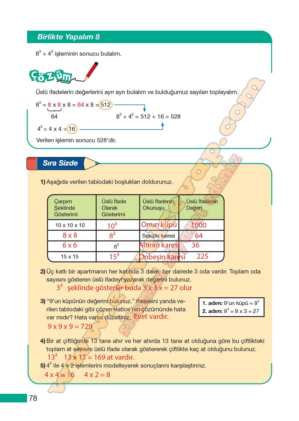 Koza Yayınları 5.sınıf Matematik Cevapları