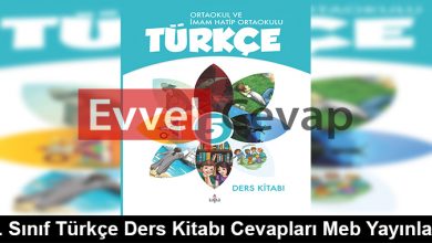 5. Sınıf Türkçe Ders Kitabı Cevapları Meb Yayınları