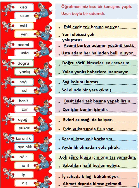 Uzaya İlk Yolculuk Metni Etkinlik Cevapları (3. Sınıf Türkçe)