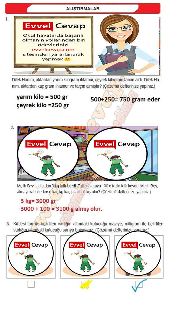 4 Sinif Ata Yayincilik Matematik Ders Kitabi Sayfa 257 Cevabi
