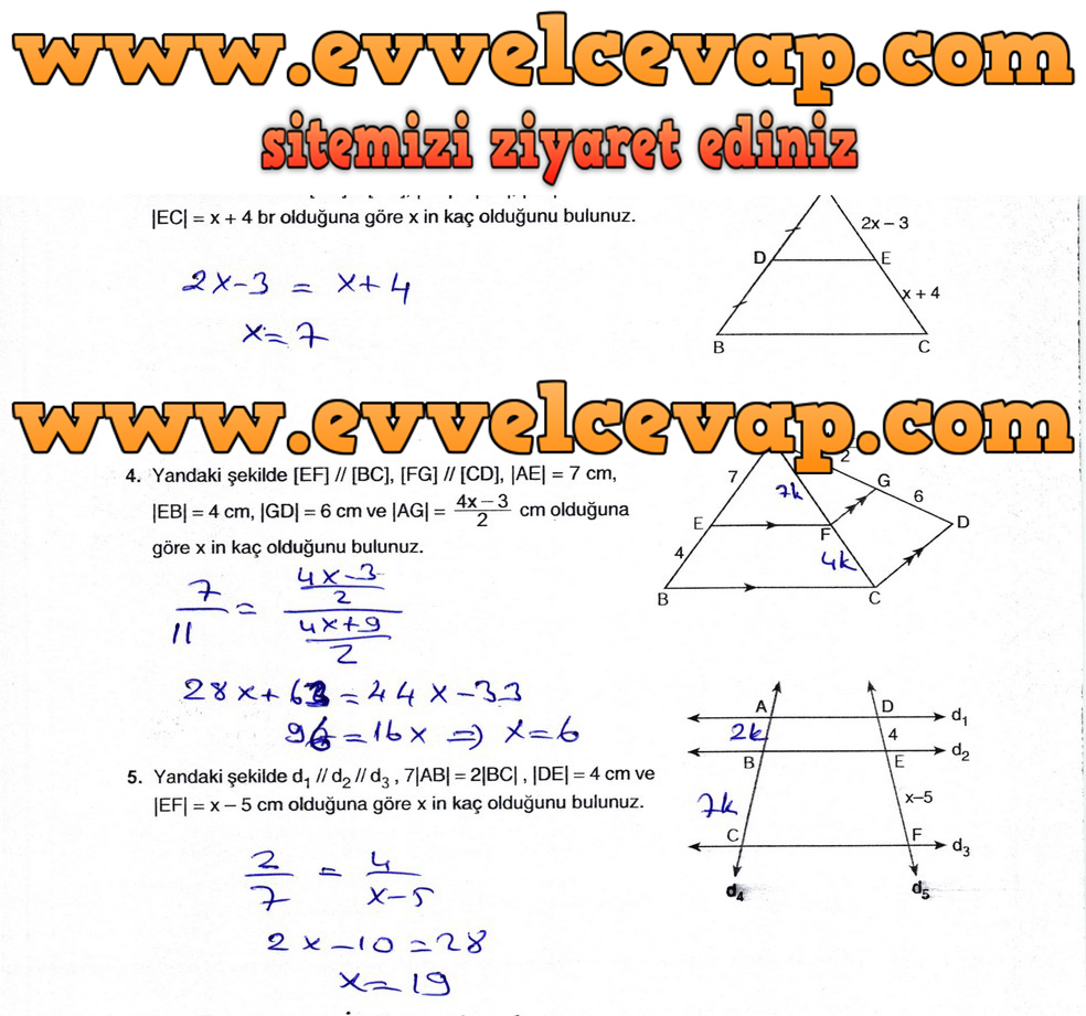 9. Sınıf Matematik Ders Kitabı Sayfa 270 Cevabı &Ouml;dev Yayınları
