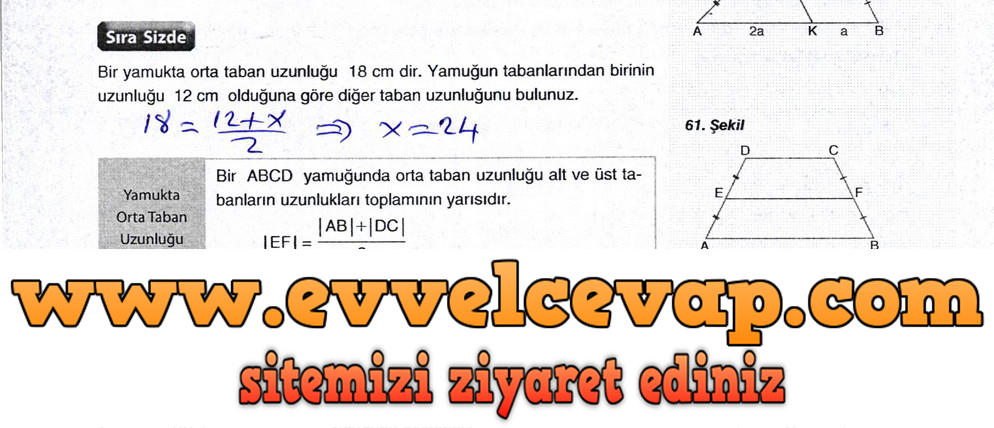 10. Sınıf Aydın Yayıncılık Matematik Ders Kitabı Sayfa 222 Cevabı