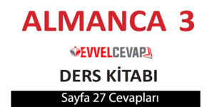 3. Sınıf Almanca A1 ders kitabı sayfa 27 cevapları meb yayınları