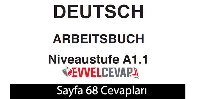 Almanca A1.1 Çalışma Kitabı Sayfa 68 Cevapları Ata Yayınları 
