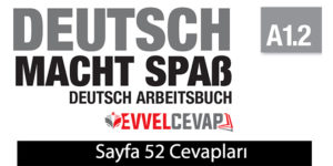 Almanca A1.2 Arbeitsbuch Çalışma Kitabı Sayfa 52 Cevabı Meb Yayınları